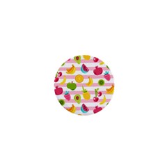 Tropical-fruits-berries-seamless-pattern 1  Mini Buttons by Salman4z