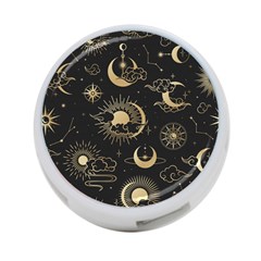 Asian-seamless-pattern-with-clouds-moon-sun-stars-vector-collection-oriental-chinese-japanese-korean 4-port Usb Hub (two Sides) by Salman4z