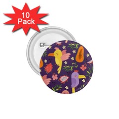 Exotic-seamless-pattern-with-parrots-fruits 1 75  Buttons (10 Pack) by Salman4z