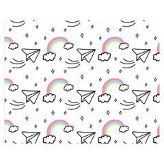 Cute-art-print-pattern Premium Plush Fleece Blanket (medium) by Salman4z