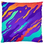 Multicolored-abstract-background Large Premium Plush Fleece Cushion Case (Two Sides) Back