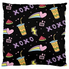 Cute-girl-things-seamless-background Standard Premium Plush Fleece Cushion Case (two Sides) by Salman4z