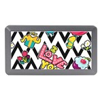 Vector-romantic-love-seamless-pattern Memory Card Reader (Mini) Front