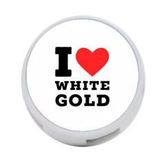 I Love White Gold  4-port Usb Hub (one Side) by ilovewhateva