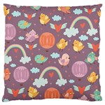Cute-seamless-pattern-with-doodle-birds-balloons Standard Premium Plush Fleece Cushion Case (Two Sides) Front