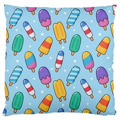 Cute-kawaii-ice-cream-seamless-pattern Standard Premium Plush Fleece Cushion Case (two Sides) by Salman4z