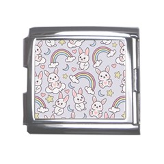 Seamless-pattern-with-cute-rabbit-character Mega Link Italian Charm (18mm) by Salman4z