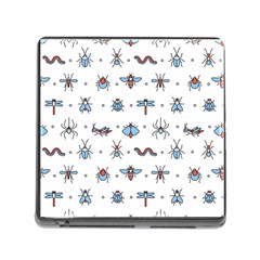 Insects-icons-square-seamless-pattern Memory Card Reader (square 5 Slot) by Salman4z