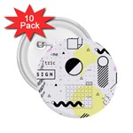 Graphic-design-geometric-background 2.25  Buttons (10 pack)  Front