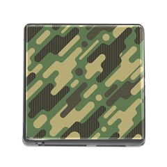 Camouflage-pattern-background Memory Card Reader (square 5 Slot) by Salman4z