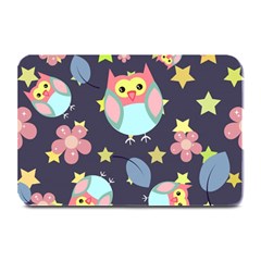 Owl-stars-pattern-background Plate Mats by Salman4z