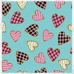 Seamless Pattern With Heart Shaped Cookies With Sugar Icing Canvas 20  x 20  19 x19.27  Canvas - 1