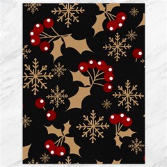 Christmas Pattern With Snowflakes Berries Canvas 36  X 48  by pakminggu