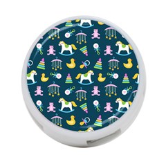 Cute Babies Toys Seamless Pattern 4-port Usb Hub (one Side) by pakminggu
