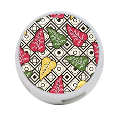 Leaves Foliage Batik Seamless 4-port Usb Hub (two Sides) by pakminggu