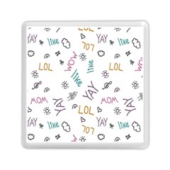 Doodle Pattern Memory Card Reader (square) by pakminggu