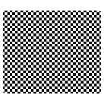 Background Black Board Checker Checkerboard Two Sides Premium Plush Fleece Blanket (Small) 50 x40  Blanket Back