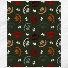 Art Halloween Pattern Creepy Design Digital Papers Canvas 16  X 20  by pakminggu