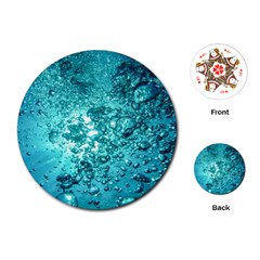 Nature Wallpaper Bubbles Water Bubbly Playing Cards Single Design (round) by pakminggu