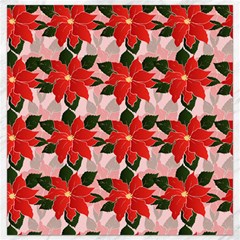 Poinsettia Pattern Seamless Pattern Christmas Xmas Canvas 16  X 16  by pakminggu