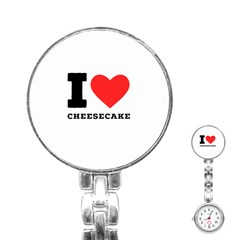 I Love Cheesecake Stainless Steel Nurses Watch by ilovewhateva