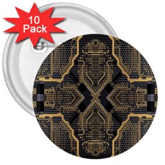 Brain Technology Data Digital 3  Buttons (10 Pack)  by pakminggu