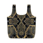 Brain Technology Data Digital Full Print Recycle Bag (M) Back