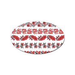 Ukraine Scheme Pattern Kit Ornament Plants Sticker Oval (100 Pack) by pakminggu
