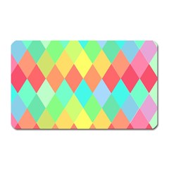 Low Poly Triangles Magnet (rectangular) by danenraven