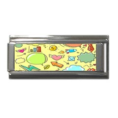 Cute Sketch Child Graphic Funny Superlink Italian Charm (9mm) by danenraven