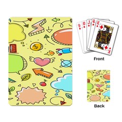 Cute Sketch Child Graphic Funny Playing Cards Single Design (rectangle) by danenraven
