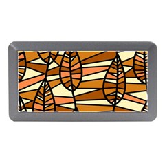 Autumn Leaf Mosaic Seamless Memory Card Reader (mini) by danenraven