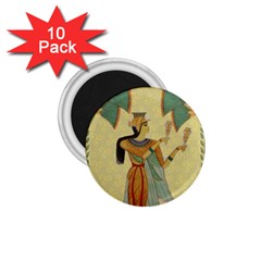 Egyptian Design Man Artifact Royal 1 75  Magnets (10 Pack)  by Mog4mog4