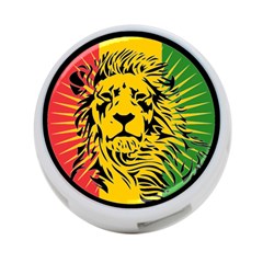 Lion Head Africa Rasta 4-port Usb Hub (one Side) by Mog4mog4