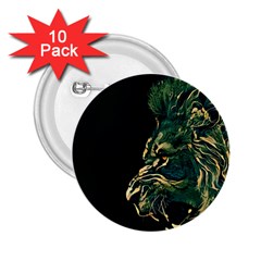 Angry Male Lion 2 25  Buttons (10 Pack)  by Mog4mog4