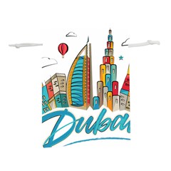 Burj Khalifa Skyline Clip Art Drawing Comic World Lightweight Drawstring Pouch (s) by Mog4mog4