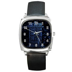 Doctor Who Tardis Square Metal Watch by Mog4mog4
