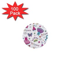 Princess Element Background Material 1  Mini Buttons (100 Pack)  by Bakwanart