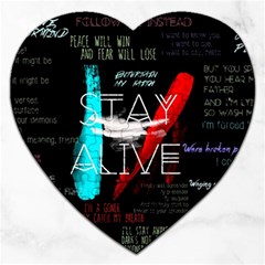Stay Alive Jigsaw Puzzle (heart) by Bakwanart