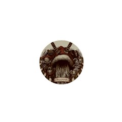 Christmas Dark Demon Evil Horror Krampus 1  Mini Buttons by Bakwanart