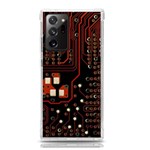 Red Computer Circuit Board Samsung Galaxy Note 20 Ultra TPU UV Case Front