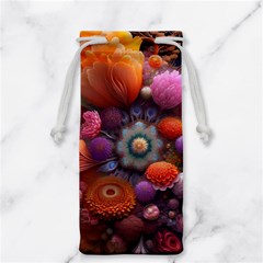 Flower Blossoms Petals Blooms Jewelry Bag by 99art