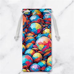 Pattern Seamless Balls Colorful Rainbow Colors Jewelry Bag by 99art