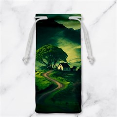Landscape Scenery Nature Artwork Jewelry Bag by 99art