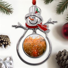Late Afternoon Metal Snowman Ornament by artworkshop