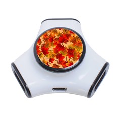 Wallpaper Background Autumn Fall 3-port Usb Hub by Vaneshart