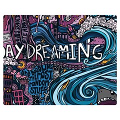 Graffiti Art Psychedelic Art Graphic Design Modern Art Premium Plush Fleece Blanket (medium) by 99art