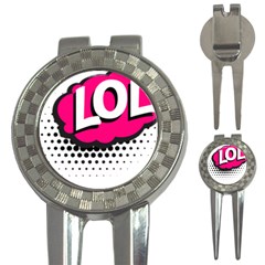 Lol-acronym-laugh-out-loud-laughing 3-in-1 Golf Divots by 99art