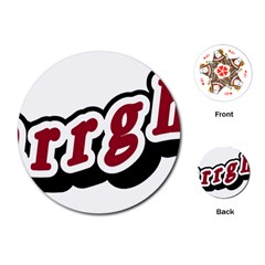 Comic-text-frustration-bother Playing Cards Single Design (round) by 99art