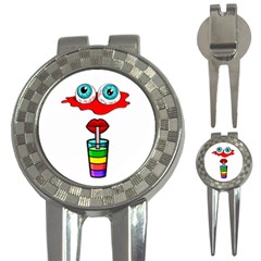Animation-eyes-cartoon-cute-comic 3-in-1 Golf Divots by 99art
